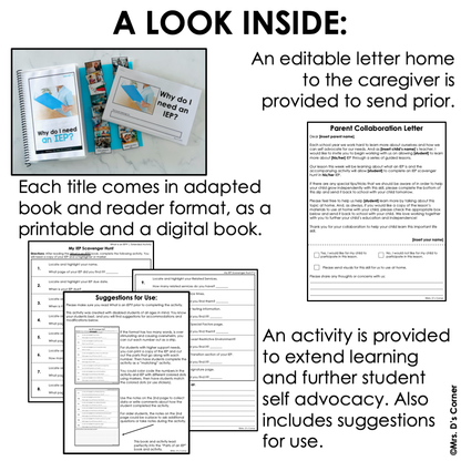 BUNDLE | Student IEP Advocacy Books + Activities [15 total titles!]