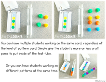 Load image into Gallery viewer, Test Tube Pattern Cards - Math Center [6 Levels of Patterns!]