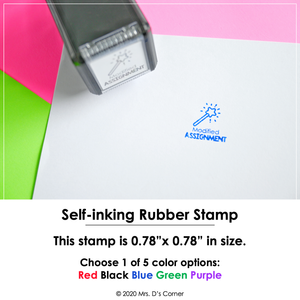 Modified Assignment Self-inking Rubber Stamp | Mrs. D's Rubber Stamp Collection