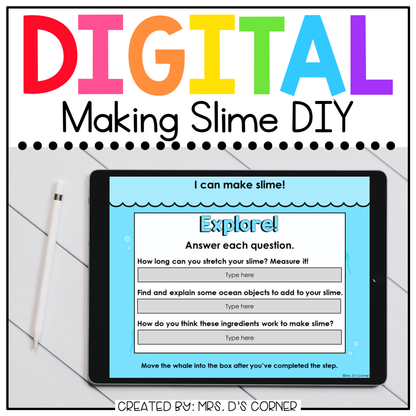 Ocean Slime STEM Digital Activity | Distance Learning