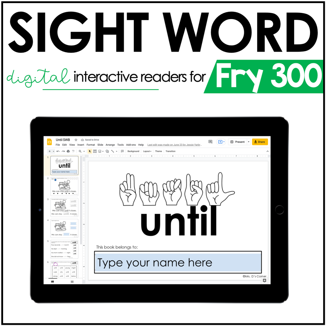 Digital Fry 300 Interactive Sight Word Reader Bundle | Fry Sight Word Books
