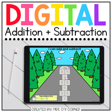 Load image into Gallery viewer, Hopscotch Addition and Subtraction Digital Activity | Distance Learning