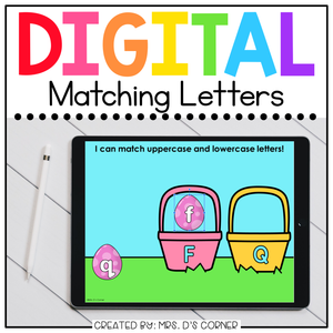 Easter Letter Matching Digital Activity | Distance Learning