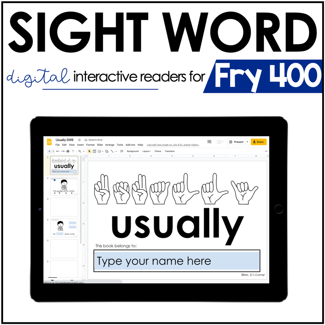 Digital Fry 400 Interactive Sight Word Reader Bundle | Sight Word Books