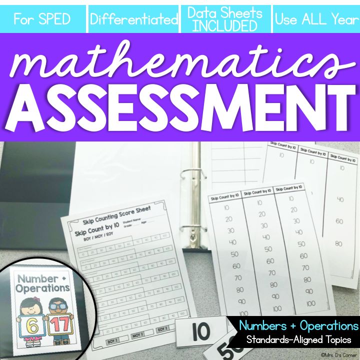 Numbers and Operations in Base 10 Math Assessments
