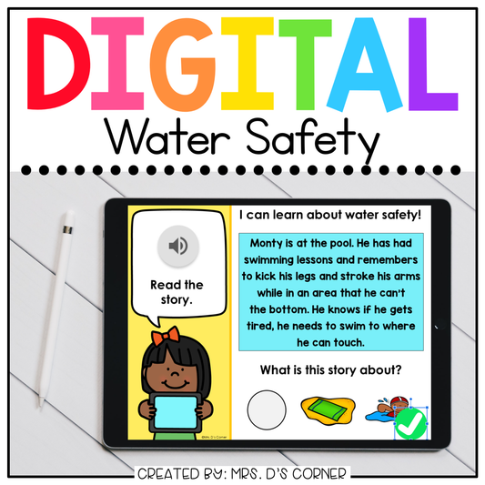 Water Safety for Summer and End of Year Digital Activity | Distance Learning