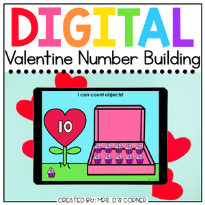 Valentine Counting to 20 Digital Activity | Distance Learning