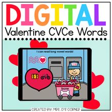 Load image into Gallery viewer, Valentine CVCe Words Digital Activity | Distance Learning