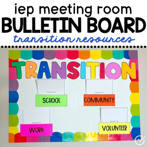 Transition Bulletin Board Display | IEP Meeting Room Bulletin Boards