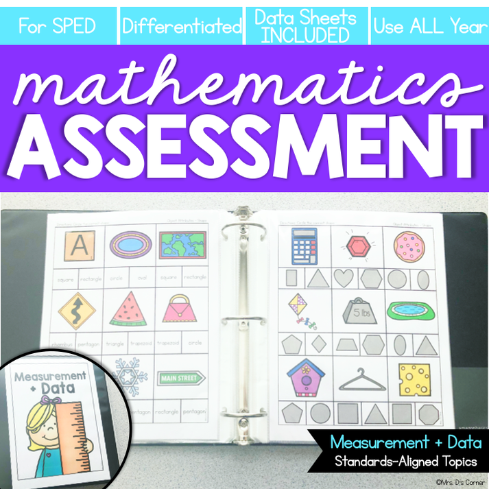 Measurement and Data Math Assessments for K-3 – mrsdsshop