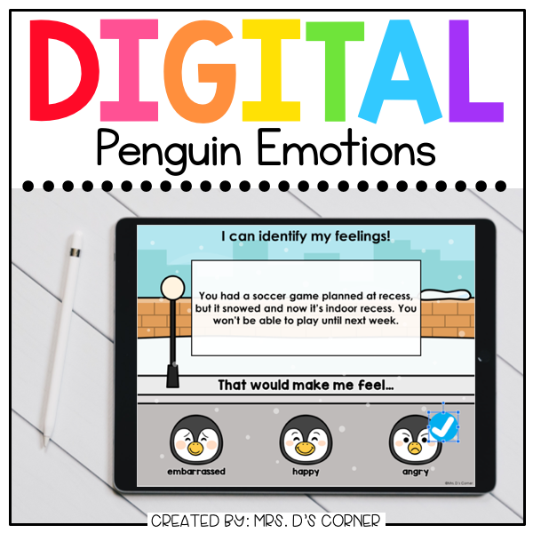 Penguin Emotions Digital Activity | Distance Learning | How Would You Feel