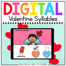 Load image into Gallery viewer, Valentine Syllables Digital Activity | Distance Learning