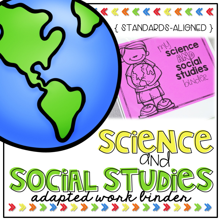 Science and Social Studies Adapted Work Binder® (for Special Education)