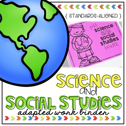 Science and Social Studies Adapted Work Binder® (for Special Education)