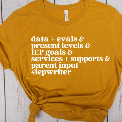 IEP Writer Teacher Tee | ALL PROCEEDS DONATED