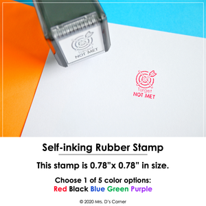 Target Not Met Self-inking Rubber Stamp | Mrs. D's Rubber Stamp Collection