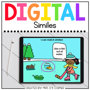 Winter Similes Digital Activity | Distance Learning