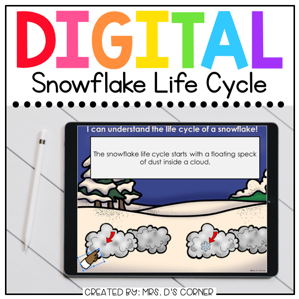 Snowflake Life Cycle Digital Activity | Distance Learning