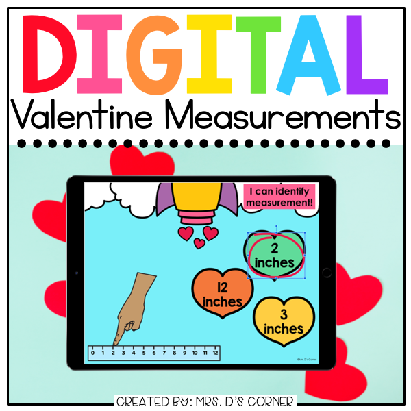 Valentine Measurements Digital Activity | Distance Learning