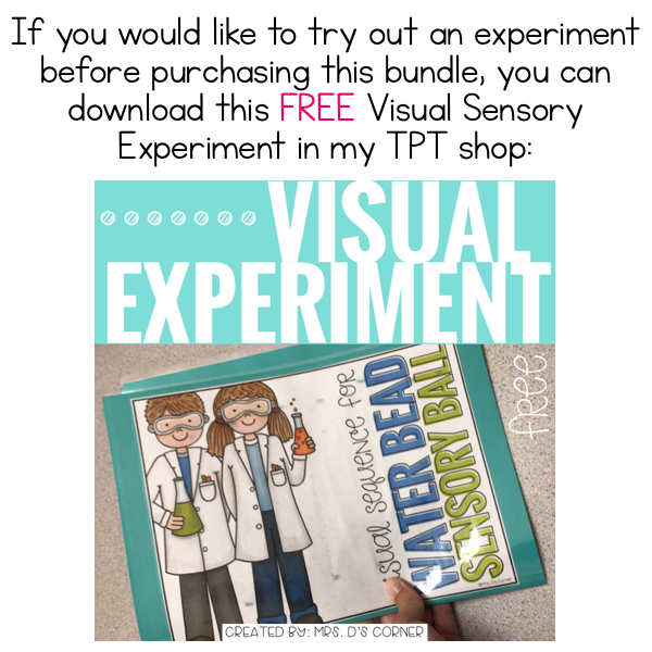 Visual Sensory Experiments [BUNDLE of 9 Sensory Activities]