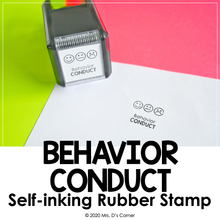 Load image into Gallery viewer, Behavior Conduct Self-inking Rubber Stamp | Mrs. D&#39;s Rubber Stamp Collection