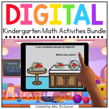 Load image into Gallery viewer, Kindergarten Mathematics Standards Aligned Digital Bundle