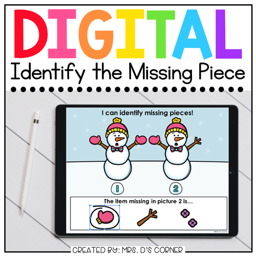 Winter What's Missing Digital Activity | Distance Learning