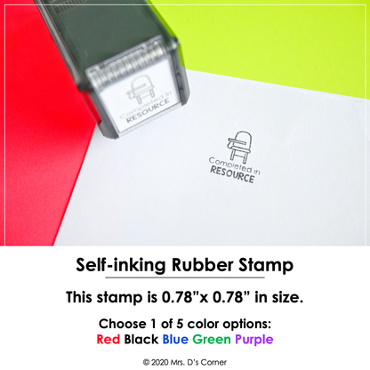 Completed in Resource Self-inking Rubber Stamp | Mrs. D's Rubber Stamp Collection