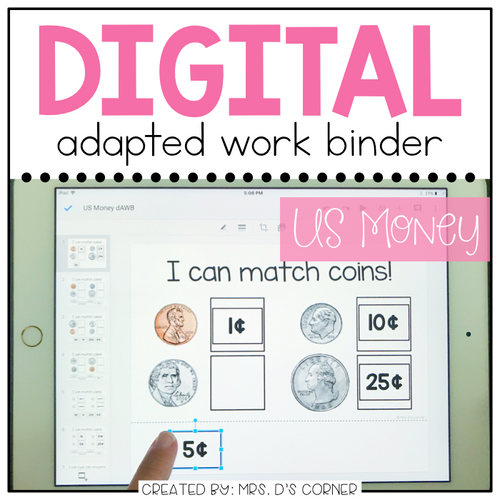 DIGITAL Adapted Work Binder ( US Money )