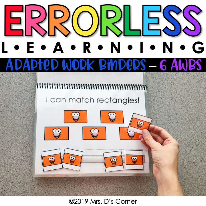 Errorless Learning Adapted Work Binders® (6 AWBs included!)