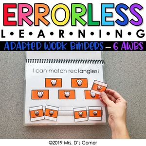 Errorless Learning Adapted Work Binders® (6 AWBs included!)