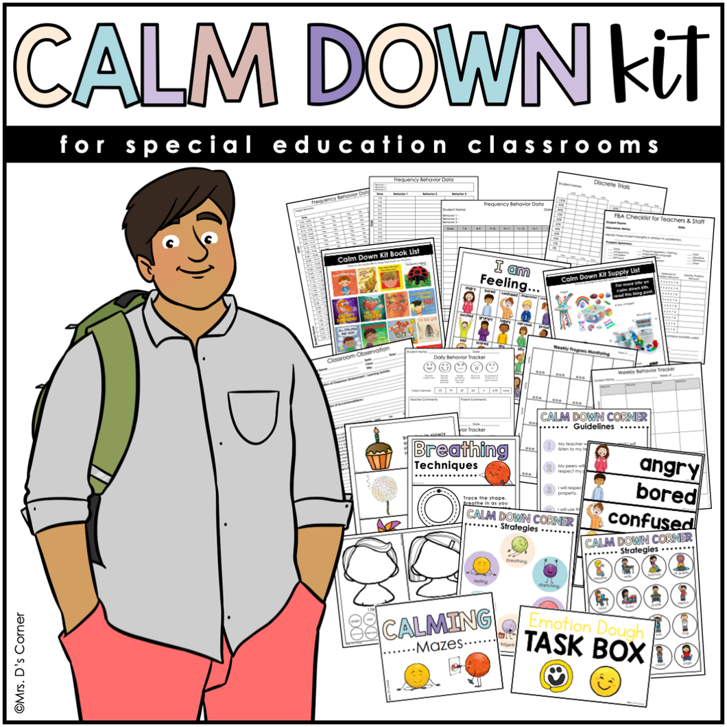 Calm Down Kit for Calm Down Corner | Behavior Management