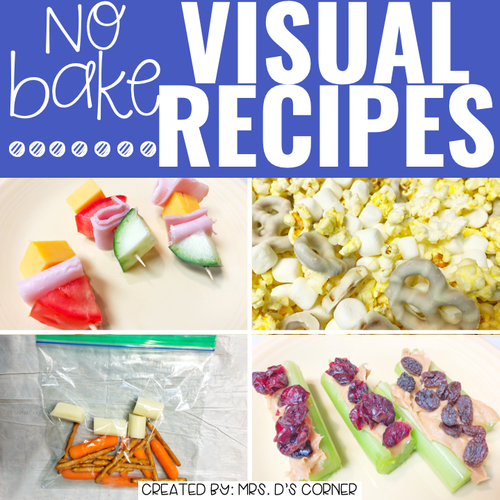 January Visual Recipes with REAL Pictures for Cooking in the Classroom