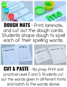 Kindergarten Spelling Curriculum [3 Levels - for Students with Special Needs]