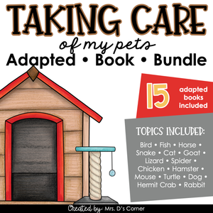 Taking Care of My Pet Adapted Book Bundle | Digital + Printable Adapted Books