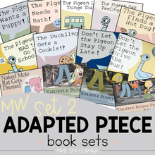 Load image into Gallery viewer, Mo Willems Set 2 Adapted Piece Book Set [13 book sets!] Pigeon + Knuffle Bunny