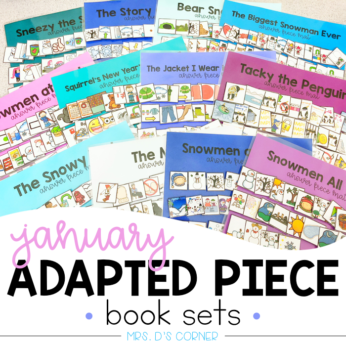January Adapted Piece Book Sets [ 12 book sets included! ]