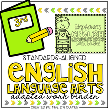 Load image into Gallery viewer, Third Grade English Language Arts Adapted Work Binder® { Standards Aligned }