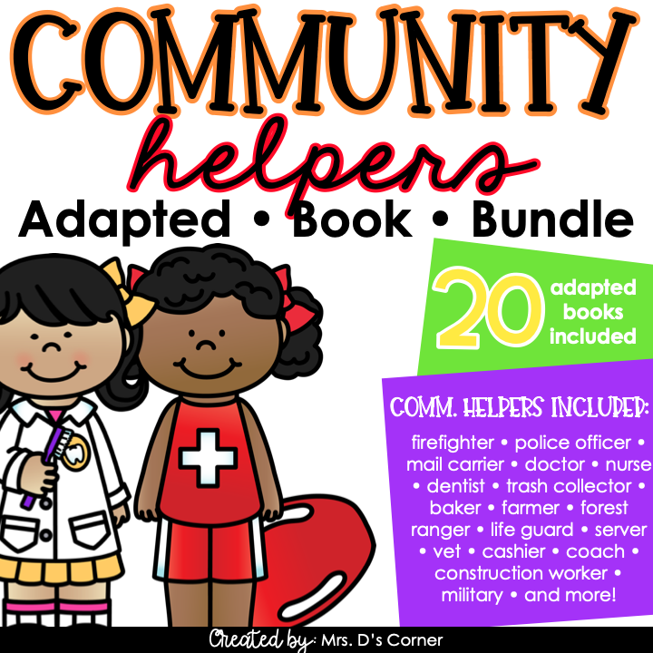 Community Helpers Adapted Book Bundle [ 21 books included! ]