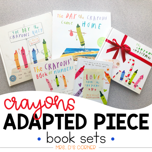 Crayons Adapted Piece Book Set [ 6 book sets included! ] Drew Daywalt