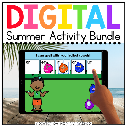 Summer + ESY Digital Activity Bundle [13 digital activities!] Distance Learning