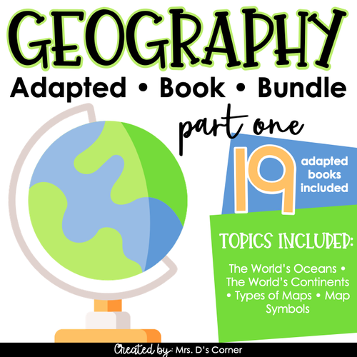Geography Part 1 Adapted Book Bundle [Level 1 and 2] | Geography Books