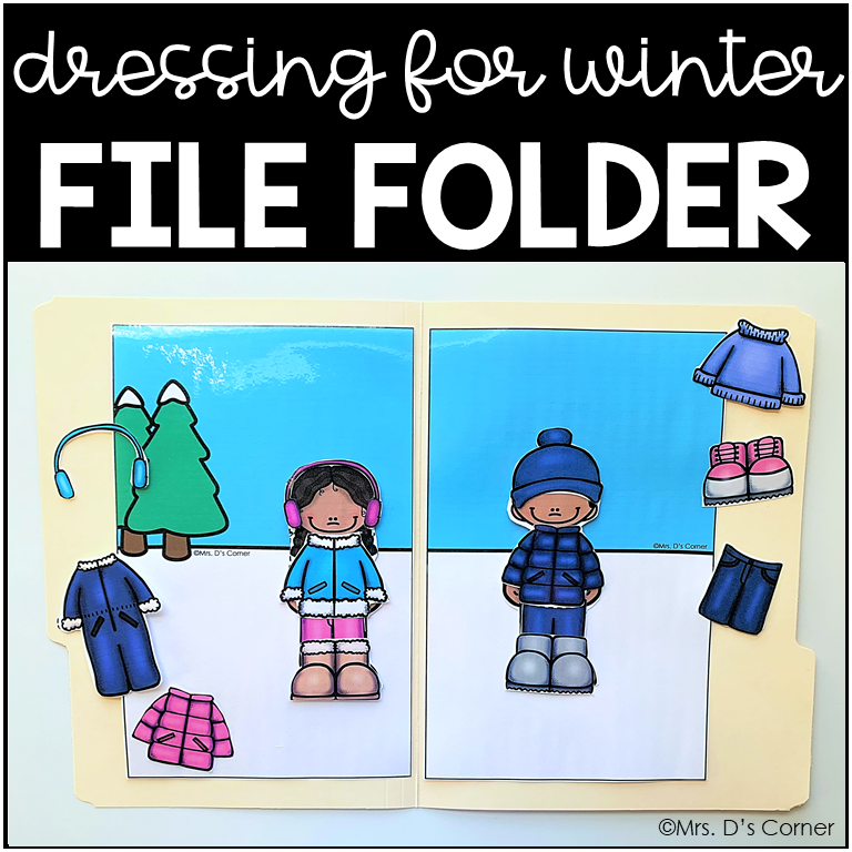 Dress Me for the Seasons File Folders | File Folders for Special Education