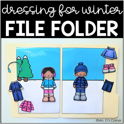 Dress Me for the Seasons File Folders | File Folders for Special Education