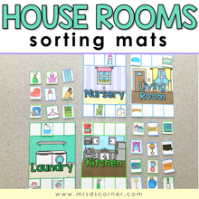 Load image into Gallery viewer, House Rooms Sorting Mats | Rooms of a House Activity