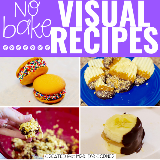 April Visual Recipes with REAL Pictures for Cooking in the Classroom