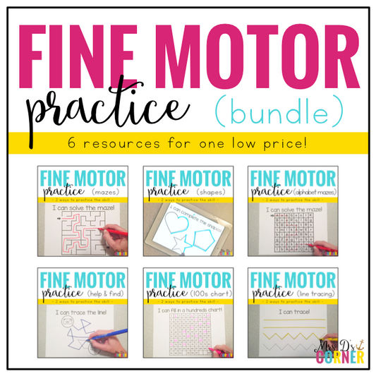 Fine Motor Skills Practice BUNDLE (6 resources included!)