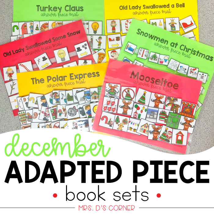 December Adapted Piece Book Sets [ 7 book sets included! ]