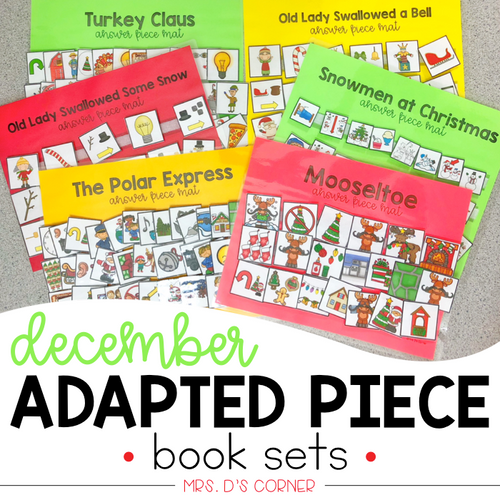 December Adapted Piece Book Sets [ 7 book sets included! ]