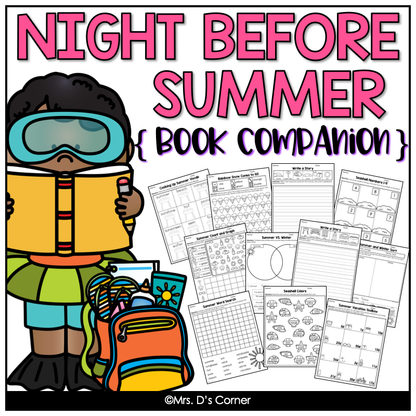 Night Before Summer Vacation Book Companion [Includes Craft + Writing Activity]